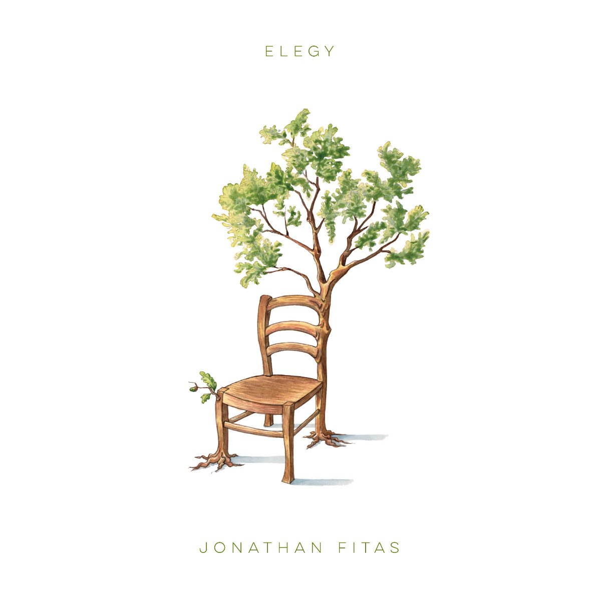 Elegy — cover painted by hand by Sophia Vesna