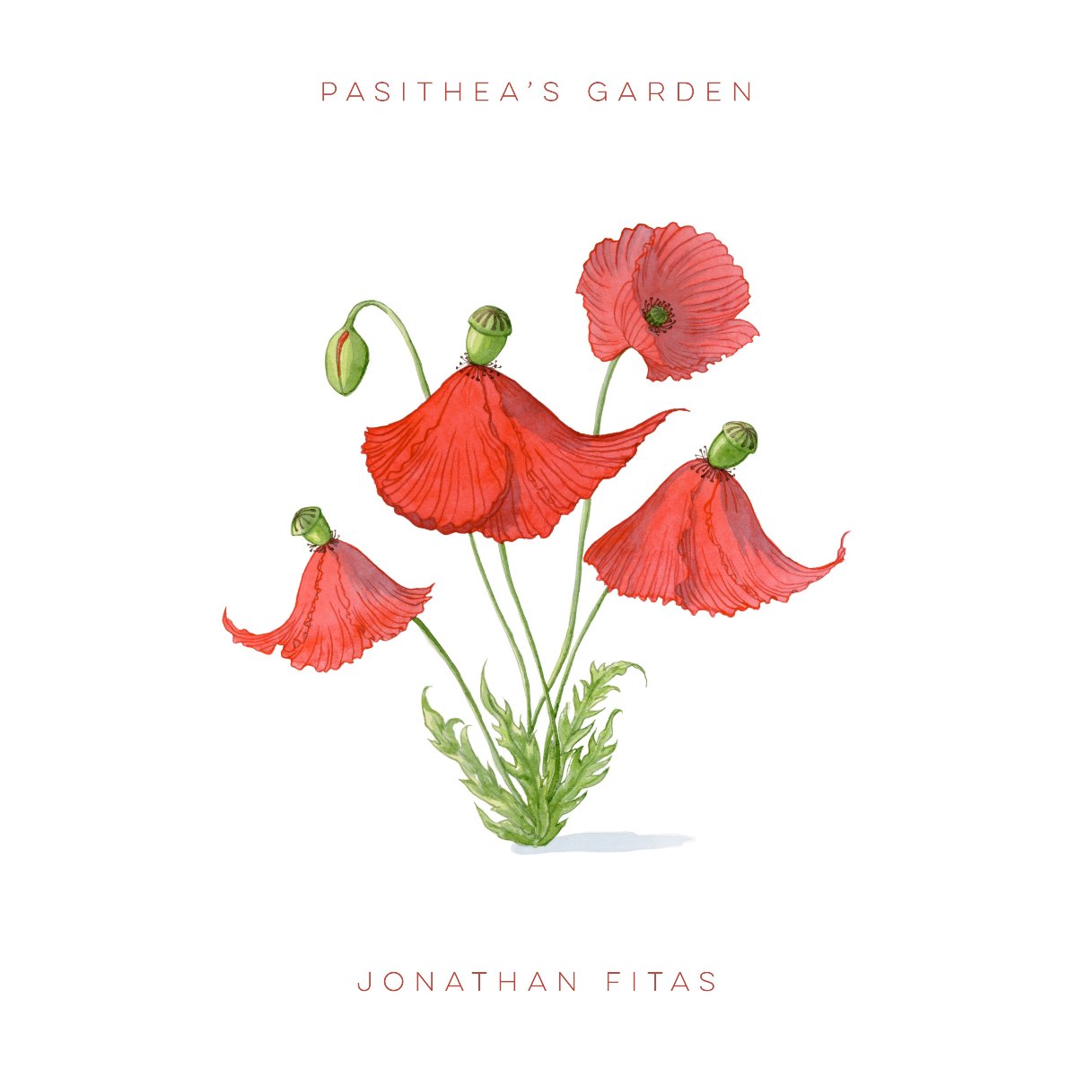 Pasithea’s Garden — cover painted by hand by Sophia Vesna